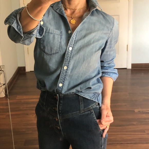 J. Crew Tops - J Crew Classic Jean Shirt